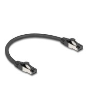 Delock Cat.8.1 Patchkabel S/FTP 0.25m schwarz CAT 8 FTP SFTP 0,25 m Schwarz (80566)