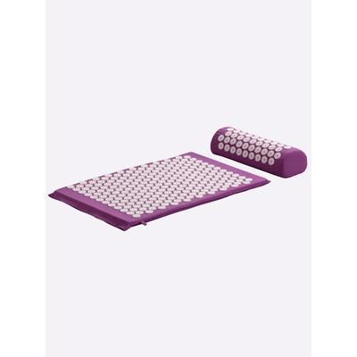 Läufer HEINE HOME, lila (pink, weiß), B:42cm L:70cm, Baumwolle, Kunstfaser, Polypropylen, Teppiche, Läufer