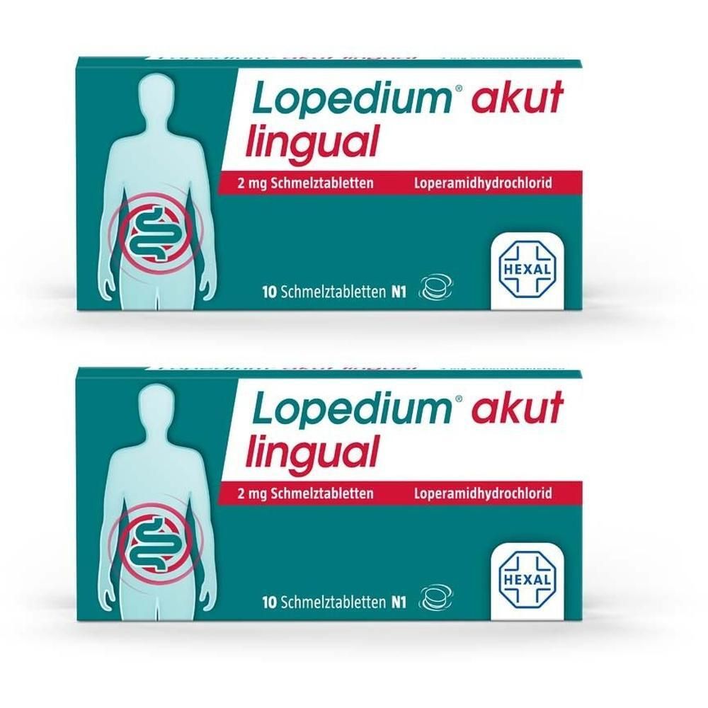 Lopedium akut lingual 2 mg Schmelztabletten 2x 2x10 St