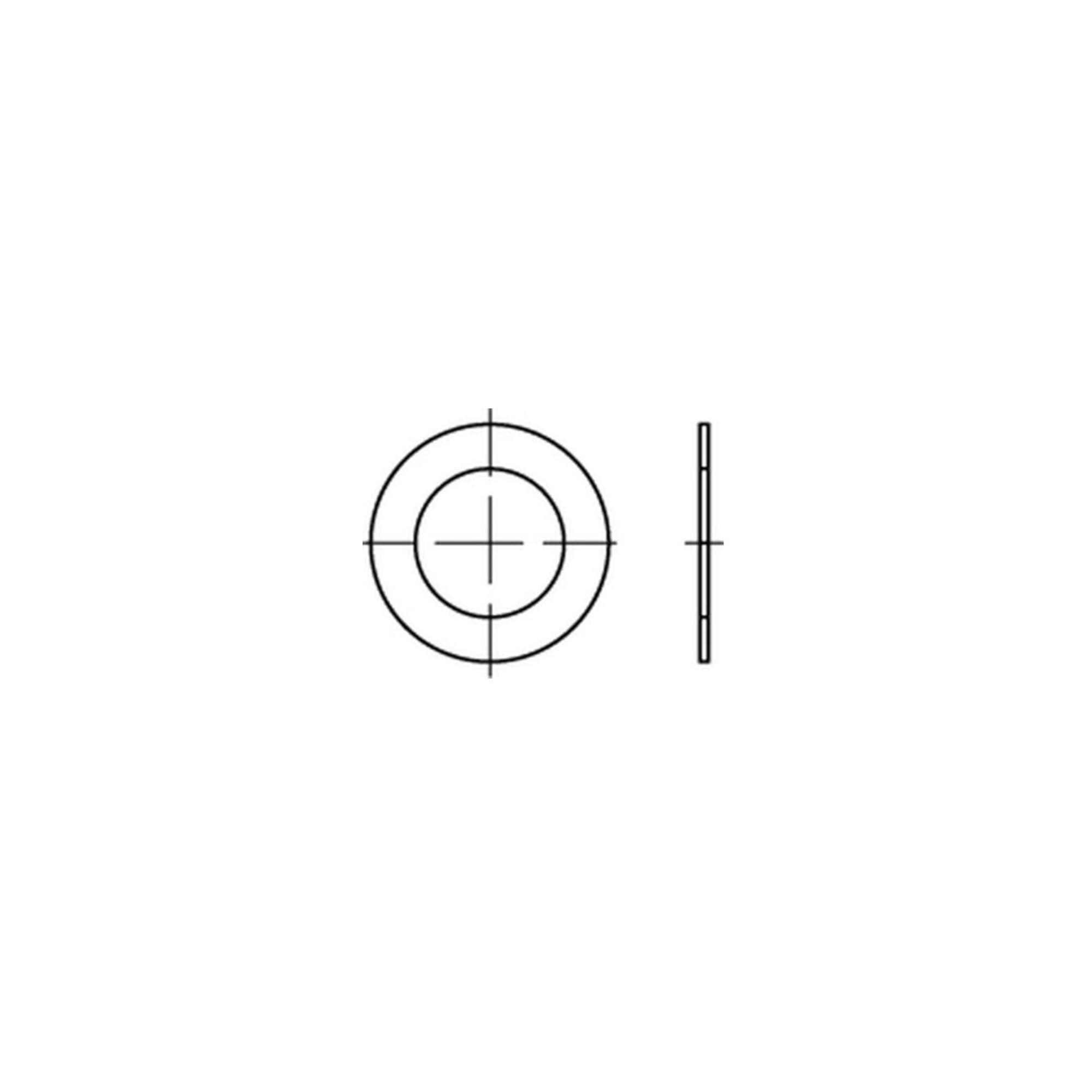 DIN 988 Passscheibe Stahl 75x95x1mm ; Industrial Quality Supplies (009880007595100)