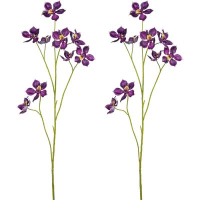 Kunstblume CREATIV GREEN "Pletia", lila, H:103cm, Kunststoff, Kunstpflanzen, mit traumhaft schönen Blüten
