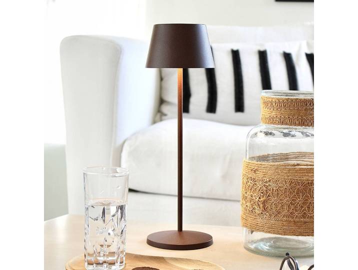 LOOM DESIGN Modi LED-Terrassenleuchte, corten Modi, dimmbar, braun / rost, für Wohn- / Esszimmer, Aluminium, Modern