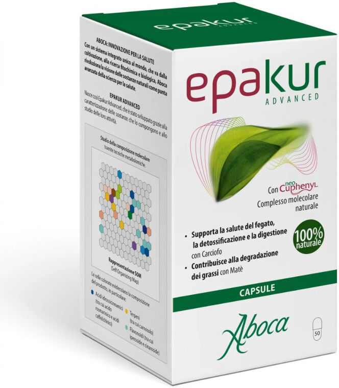 Aboca Epakur Advanced Integratore Detossificazione E Digestione 50cps