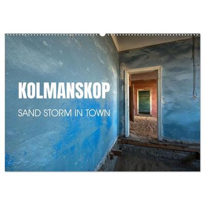 Kolmanskop Sand storm in town (Wall Calendar 2026 DIN A2 landscape), CALVENDO 12 Month Wall Calendar
