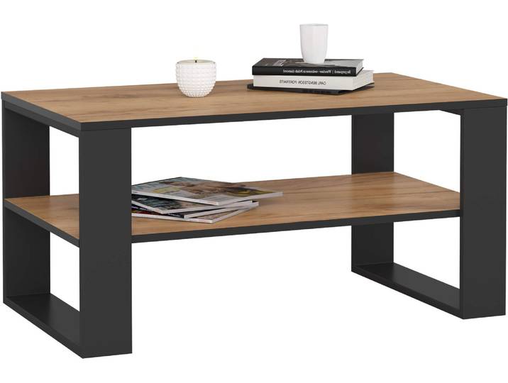 Akord Table Basse Alex Chêne/Noir 92X53X45