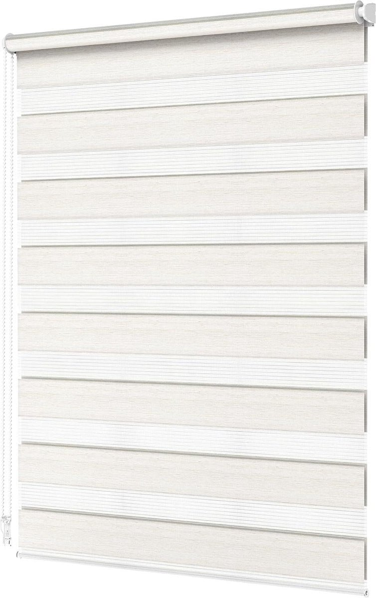 Duo rolgordijn Zebra beige gemarmerd 60 x 120 cm