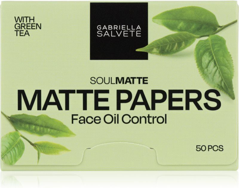 Gabriella Salvete SoulMatte Green Tea blotting papers with green tea 50 pc
