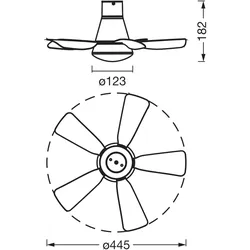 Osram Leste, Ventilator, Weiss
