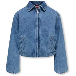 Tchibo - Only Girls Yukon Bomer Jeansjacke - Gr. 140 - dunkelblau