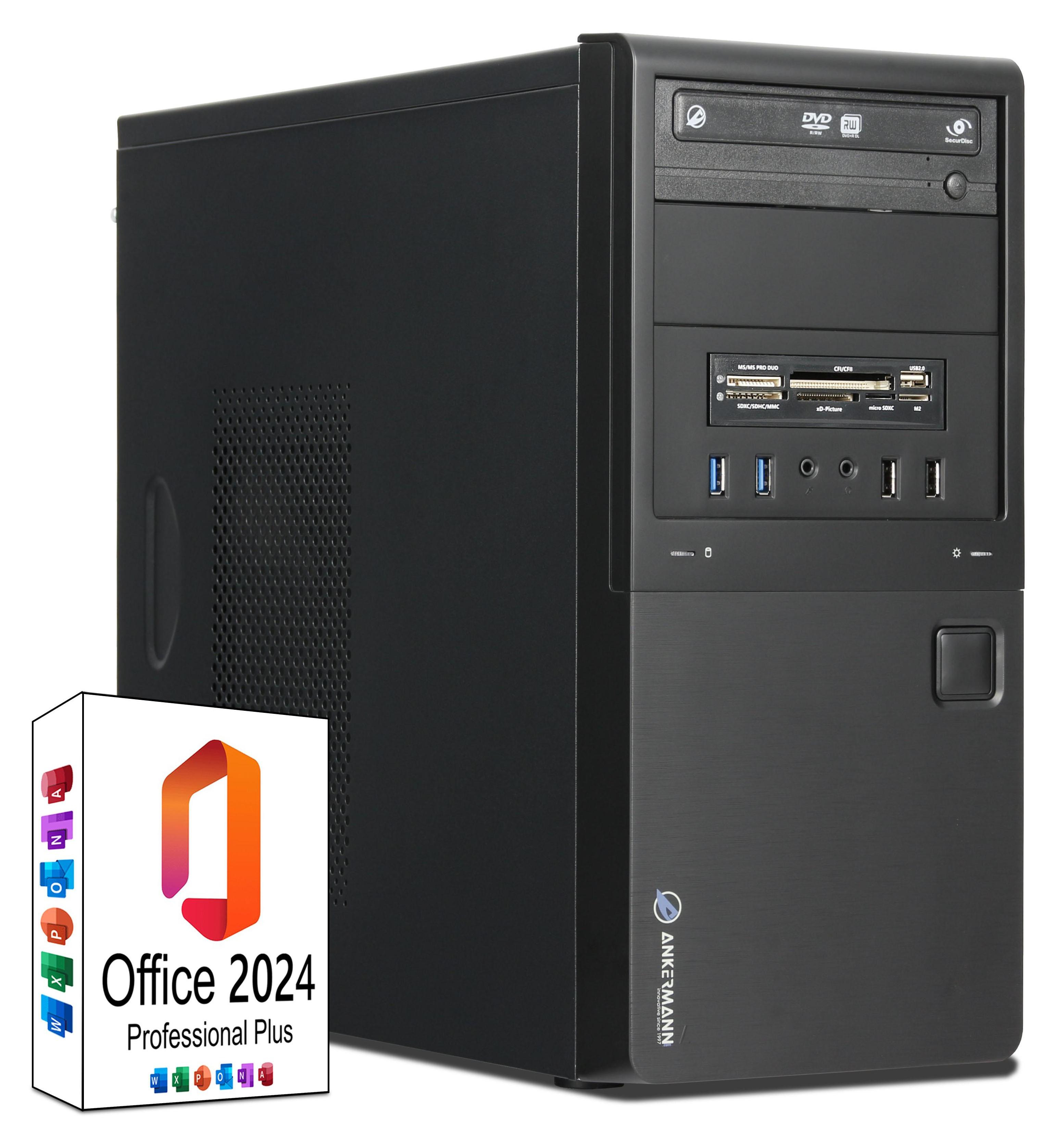 Ankermann Business Office Work PC, AMD Ryzen 5 5600GT, 32GB RAM, 1TB NVMe SSD, Windows 11, MS Office 2024