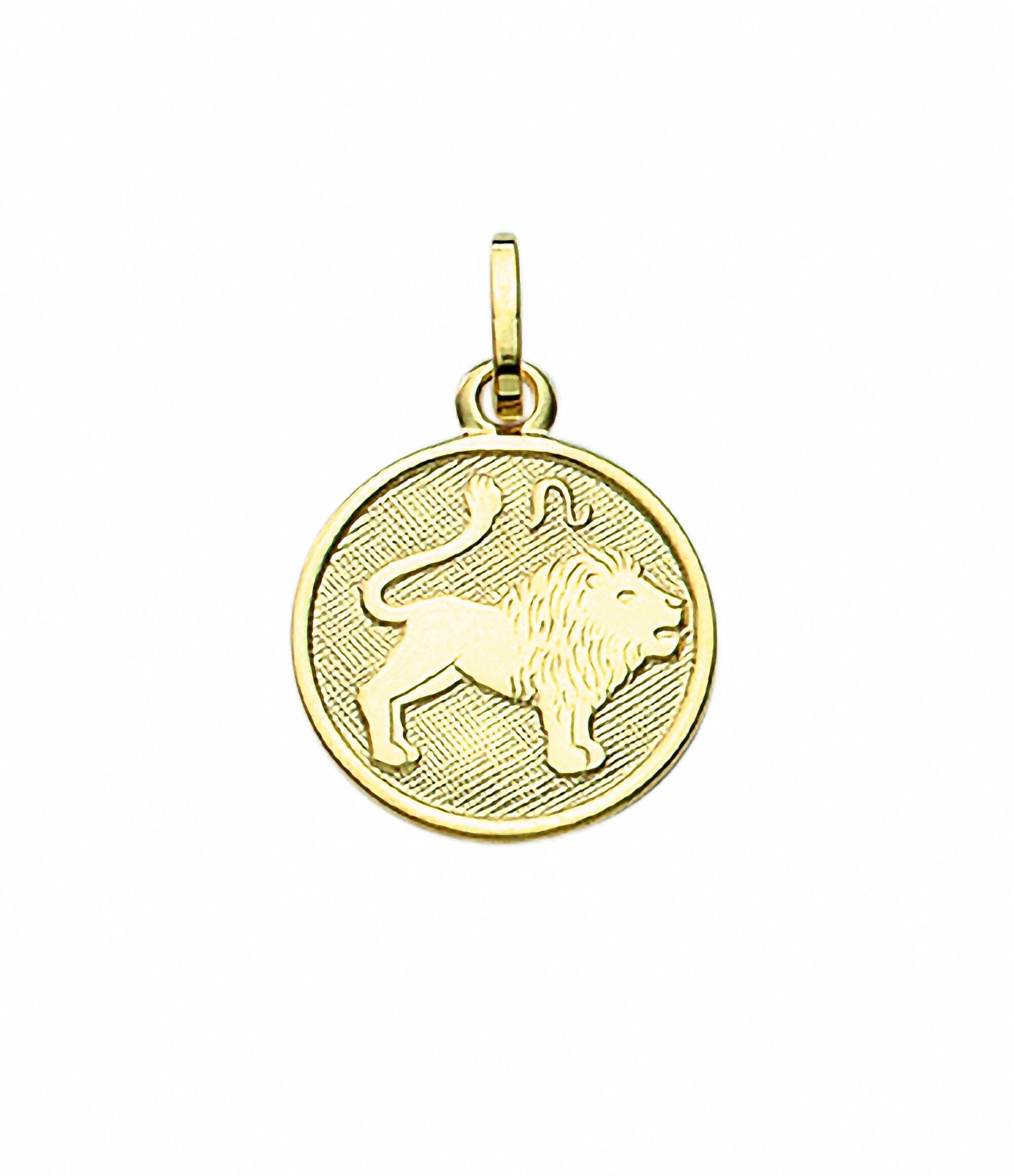 Sternzeichenanhänger ADELIA´S "Sternzeichen Anhänger Löwe 333 Gold ( 8K )", gold, Schmuckanhänger, Damen, Löwe, Gold, Goldanhänger Löwe