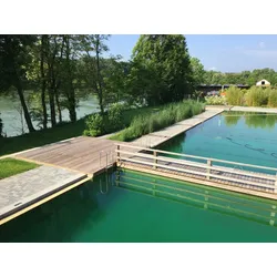 Kebony Clear Terrassendielen, 38x140 mm, glatt, Kanten gerundet, Rückseite Kanten gefast mit allgemeiner bauaufsichtlicher Zulassung