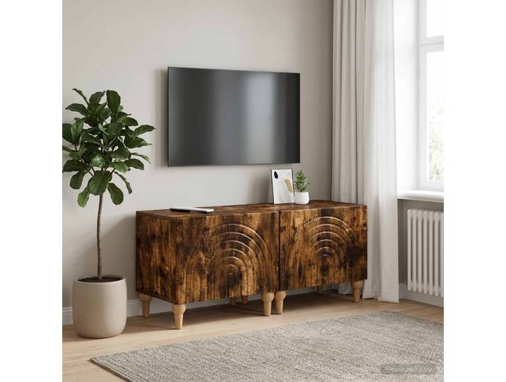 vidaXL TV-Schrank Raucheiche Holzwerkstoff
