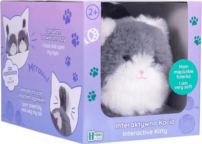 KuschelKätzchen Interactief zacht knuffeldiertje voor kinderspeelgoed