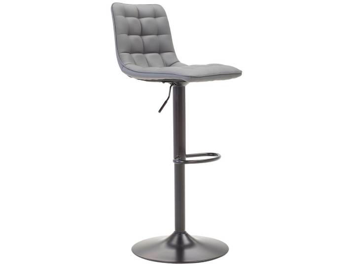 Livetastic Barhocker, Grau, Schwarz, Metall, Textil, Füllung: Schaumstoff, Drehteller, 42x109.5x52 cm, Sitzfläche 360° drehbar, Esszimmer, Barmöbel, Barhocker