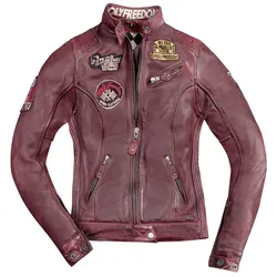 HolyFreedom Zero Damen Motorrad Lederjacke