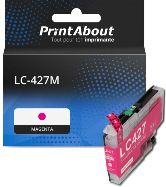 PrintAbout Cartouche compatible Brother LC-427M - Magenta Magenta