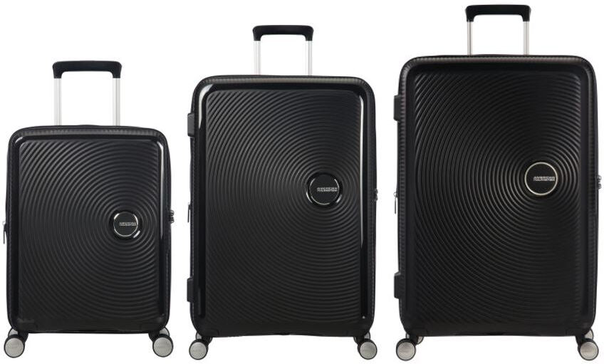 American Tourister Soundbox 3 Piece Suitcase Set - Bass Black