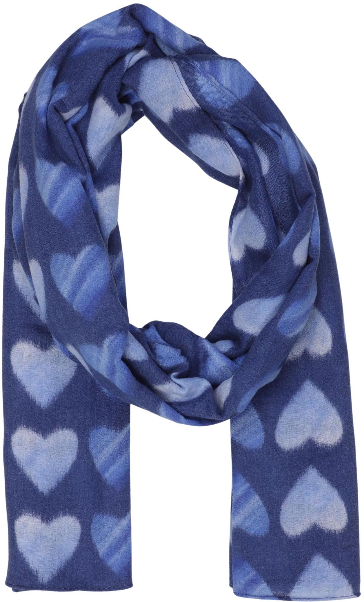 Zwillingsherz Damen Schal oder Tuch, Hellblau, Synthetik - Second Hand