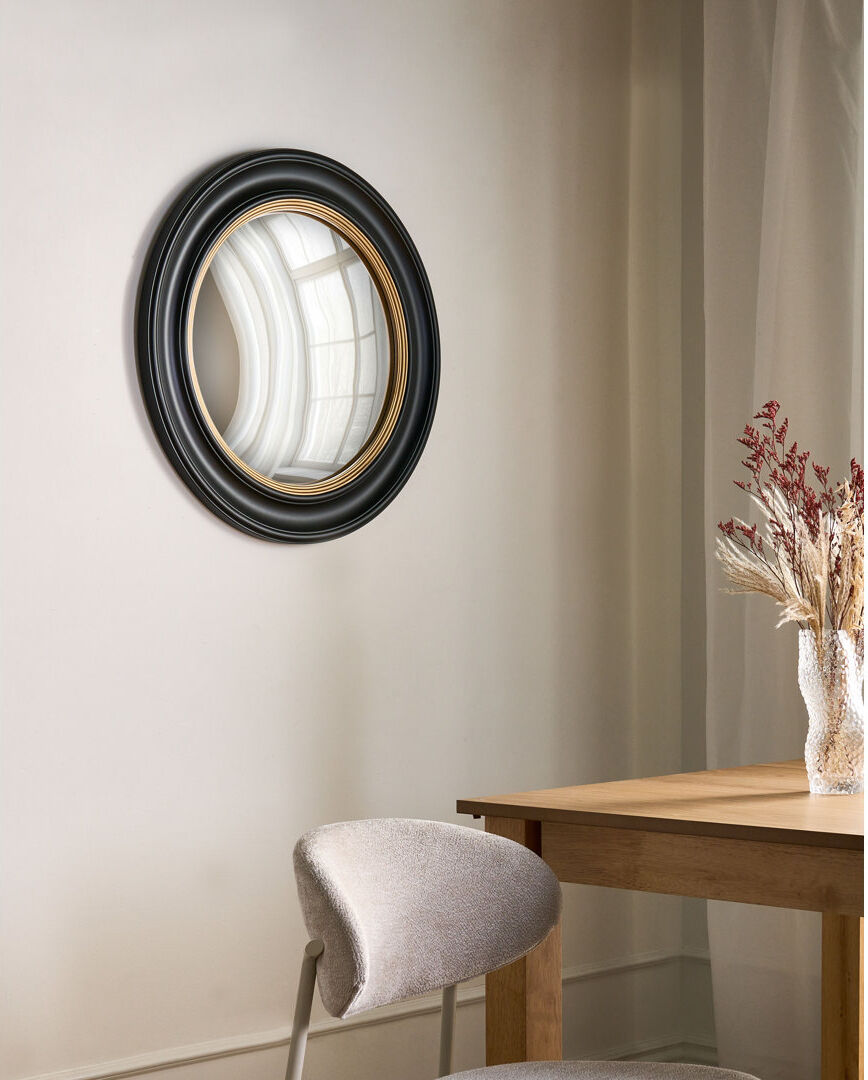 ClassicLiving Round Wall Mirror Black 66cm H X 66cm W X 3cm D