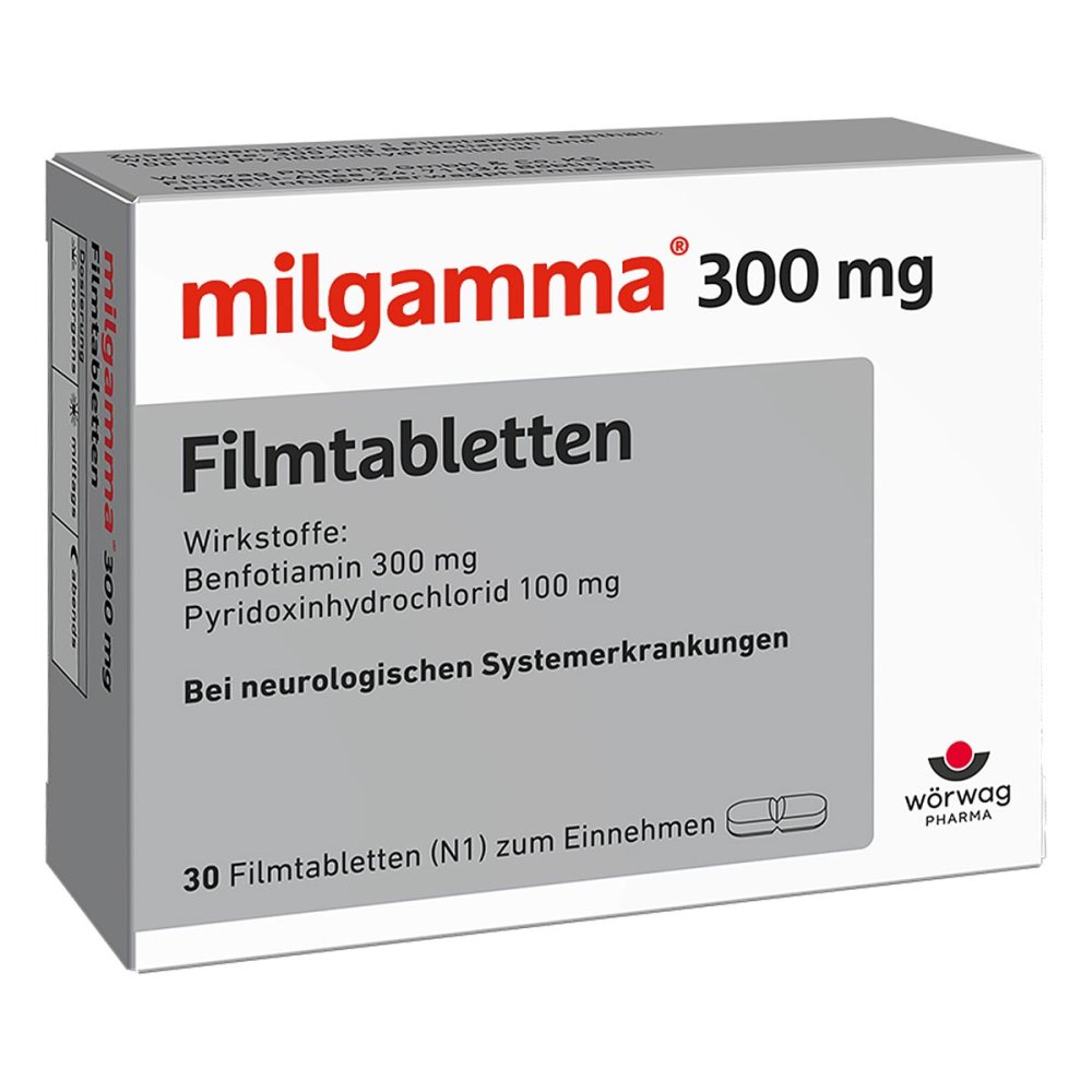 Wörwag Pharma GmbH & Co. KG Milgamma 300 mg Filmtabletten 02913880