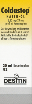 Desitin Arzneimittel GmbH COLDASTOP Nasen-Öl 20 ml 01920702