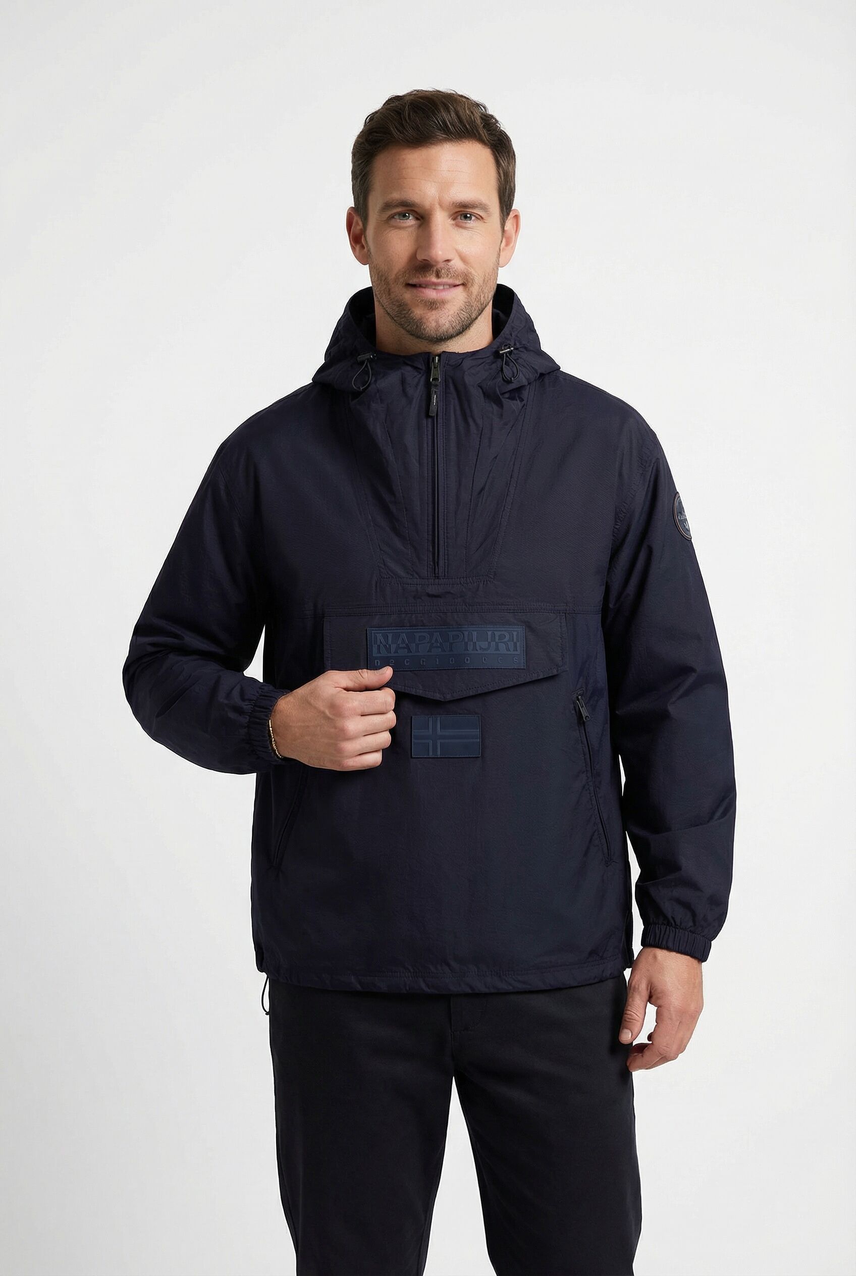 Windbreaker NAPAPIJRI "Rainforest", Damen, Gr. XL, blu marine, Obermaterial: 100% Polyamid, Jacken Windbreaker, mit hochschließendem Kragen, windabweisend und wasserabweisend