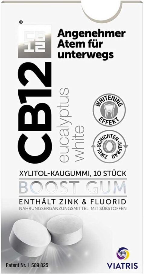 CB12 Boost Eucalyptus White Kaugummi mit Whitening-Effekt 10stk