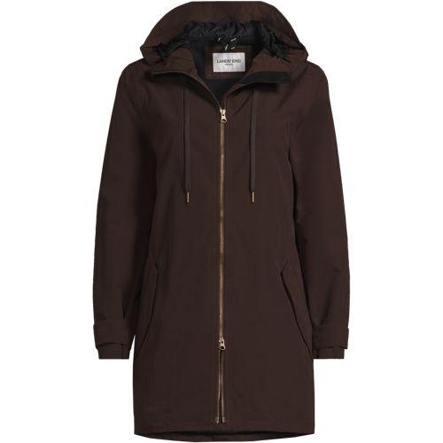 Squall Regenjacke in A-Linie für Damen in Plus-Größe, Damen, size: plus, Braun, Nylon, by Lands' End