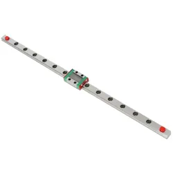 MakerBeam Linearführung mit Schlitten, 4x M3 Gewinde, Ø3,5mm Löcher, 20mm Abstand - Länge: 200 mm (Makerbeam Projekte, OpenBeam Projekte), Robotik Modul