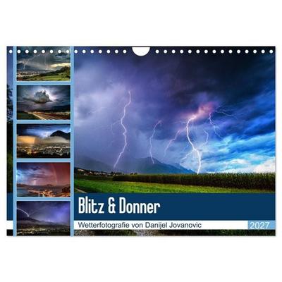 Blitz & Donner (Wandkalender 2027 DIN A4 quer), CALVENDO Monatskalender