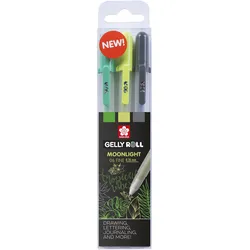 Sakura, Schreibstifte, Gel-Tintenroller Gelly Roll Moonlight 06 "Botanical" (3x)