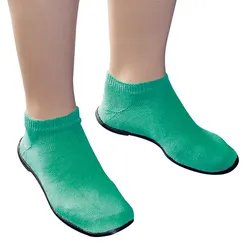 Pantoffelsocken mit Gummisohle Pillow-Paws Gr. 38-41 grün 48 Paar