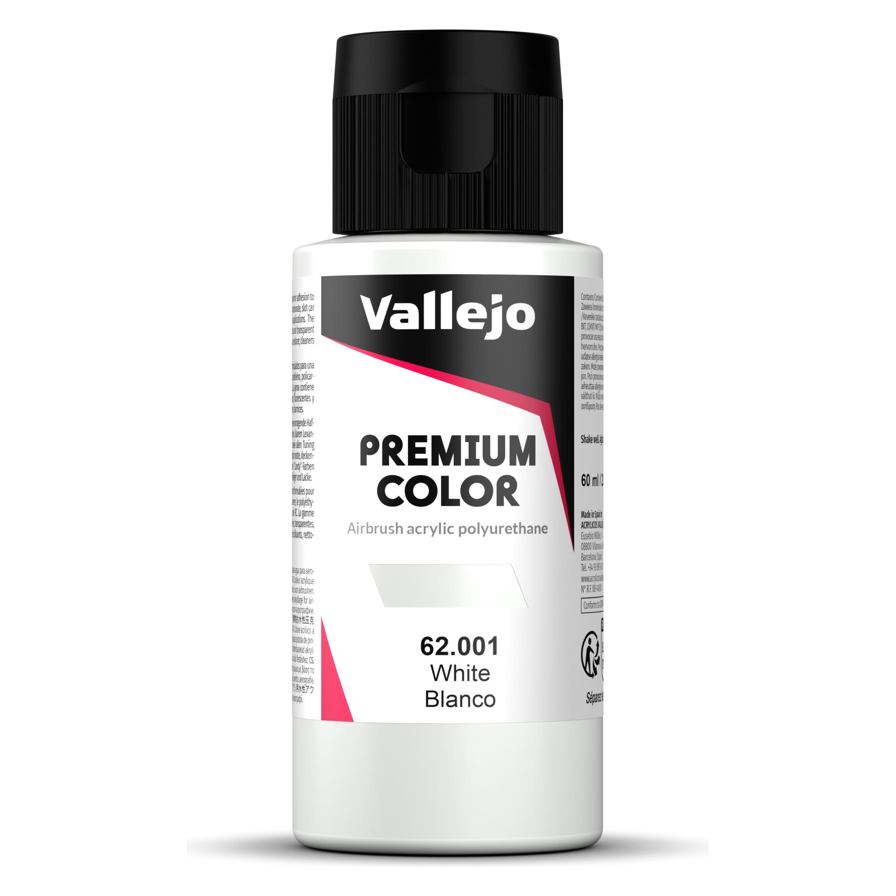 Vallejo Premium Airbrush Colors (60 ml) (62001)