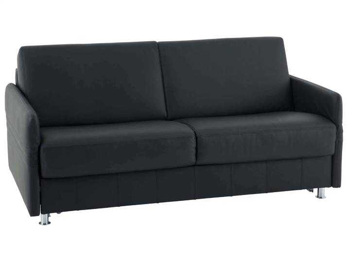 Bettsofa Mexico Leder Bali / Farbe: Schwarz / Material: