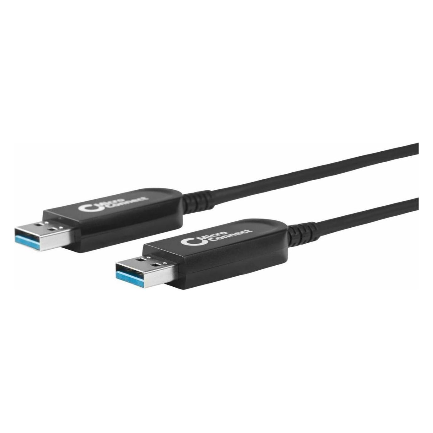 MicroConnect USB3.0AA10BOP USB Kabel 10 m 3.2 Gen 1 (3.1 Gen 1) USB A Schwarz (10 m, USB 3.2 Gen 1) (USB3.0AA10BOP)