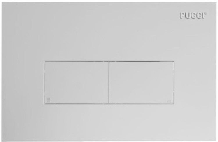 PUCCIPLAST Placca di Comando ECO Linea Satinata per risciacquo (2 PULSANTI) PUCCI Cod. 80130569