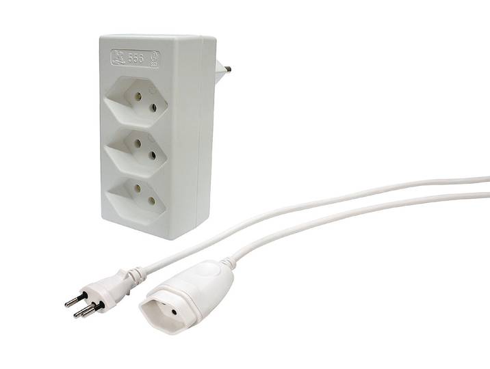 Merox TD-Verlängerung mit Abzweigstecker T 12 3 m