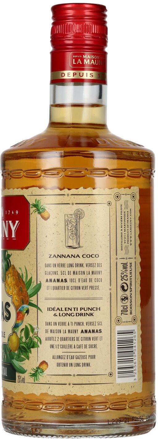 La Mauny Rhum La Mauny ANANAS Rhum Agricole 25% Vol. 0,7l