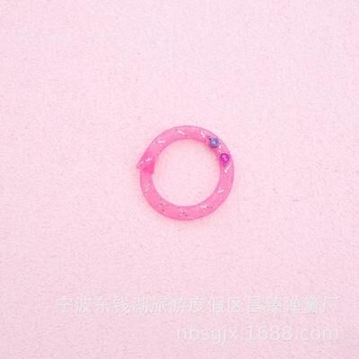 Uplift Picks Donut Cat Toy With Bell Sound Bouncing Spring For Self Play And Kitten Fun pink