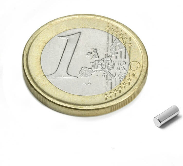 Neodym Stangmagnet 2x5 Mm – Styrke 170 Gram, Lang Stærk Magnet   Brisingi