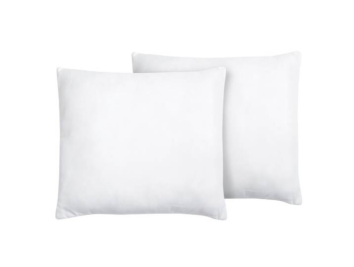 KOPFKISSEN 2er-Set Weiß 80/80 cm Errigal
