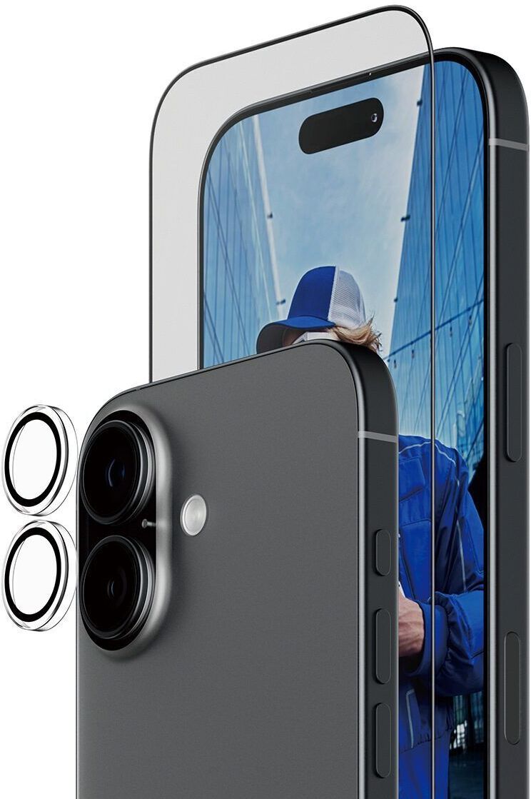Displayschutz & Kameralinsenschutz   PanzerGlass™   iPhone 17 - Refurbished