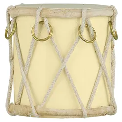 IB Laursen Weihnachtsdeko Trommel, Höhe 7, Ø 7 cm, creme