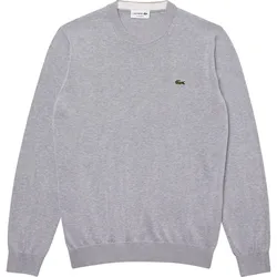LACOSTE Pullover Crew Neck Cotton, grau
