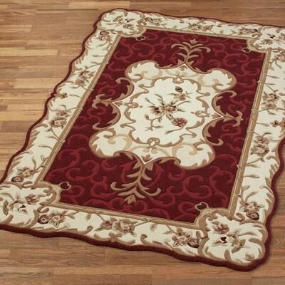 Nourison / Exclusives Evalina Large Rectangle Rug 8' x 11', 8' x 11', Burgundy