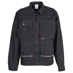 Bundjacke "BASALT" - 46 - anthrazit/rot