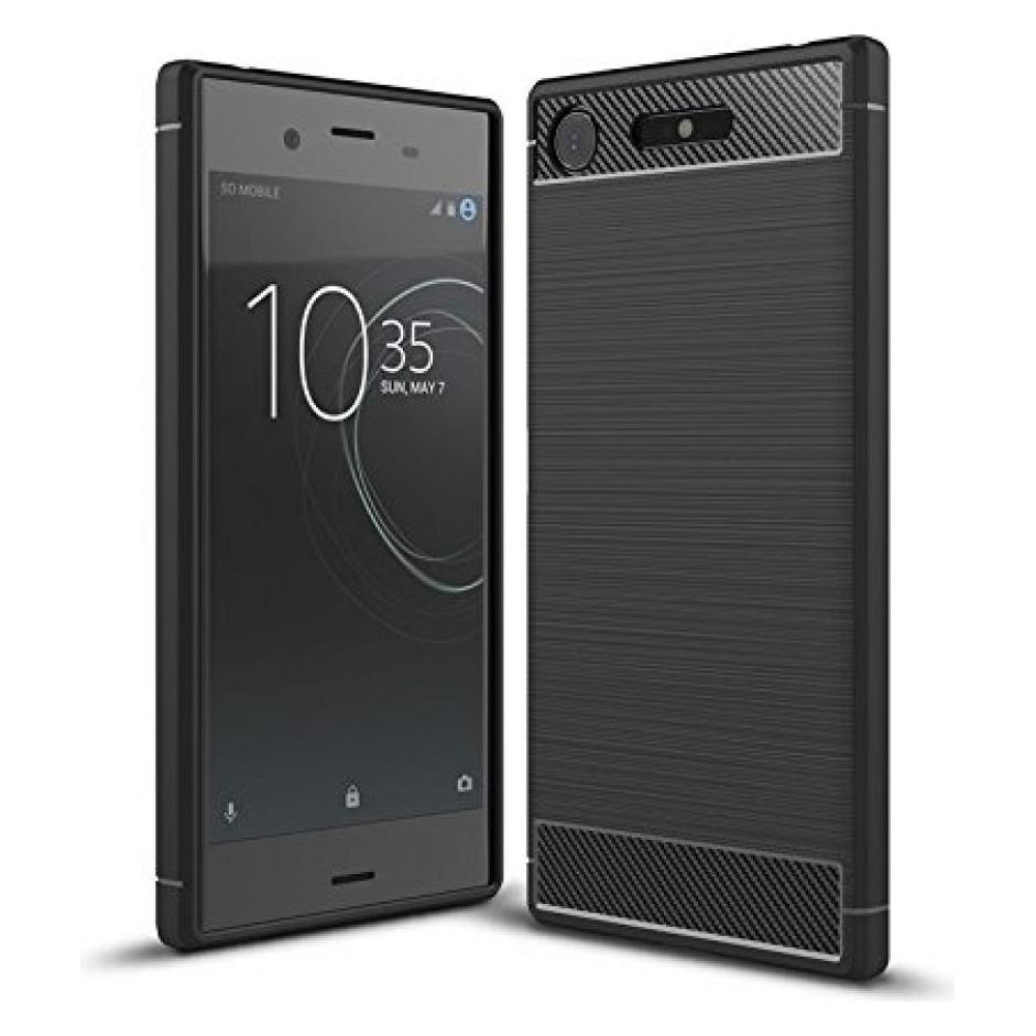 Screenguard Sony Xperia XZ1 Hülle Carbon Brushed Soft TPU (Sony Xperia XZ1) (00023363)