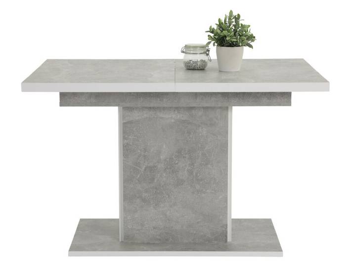 Esstisch ALICE T 120-160 x 80 cm betongrau