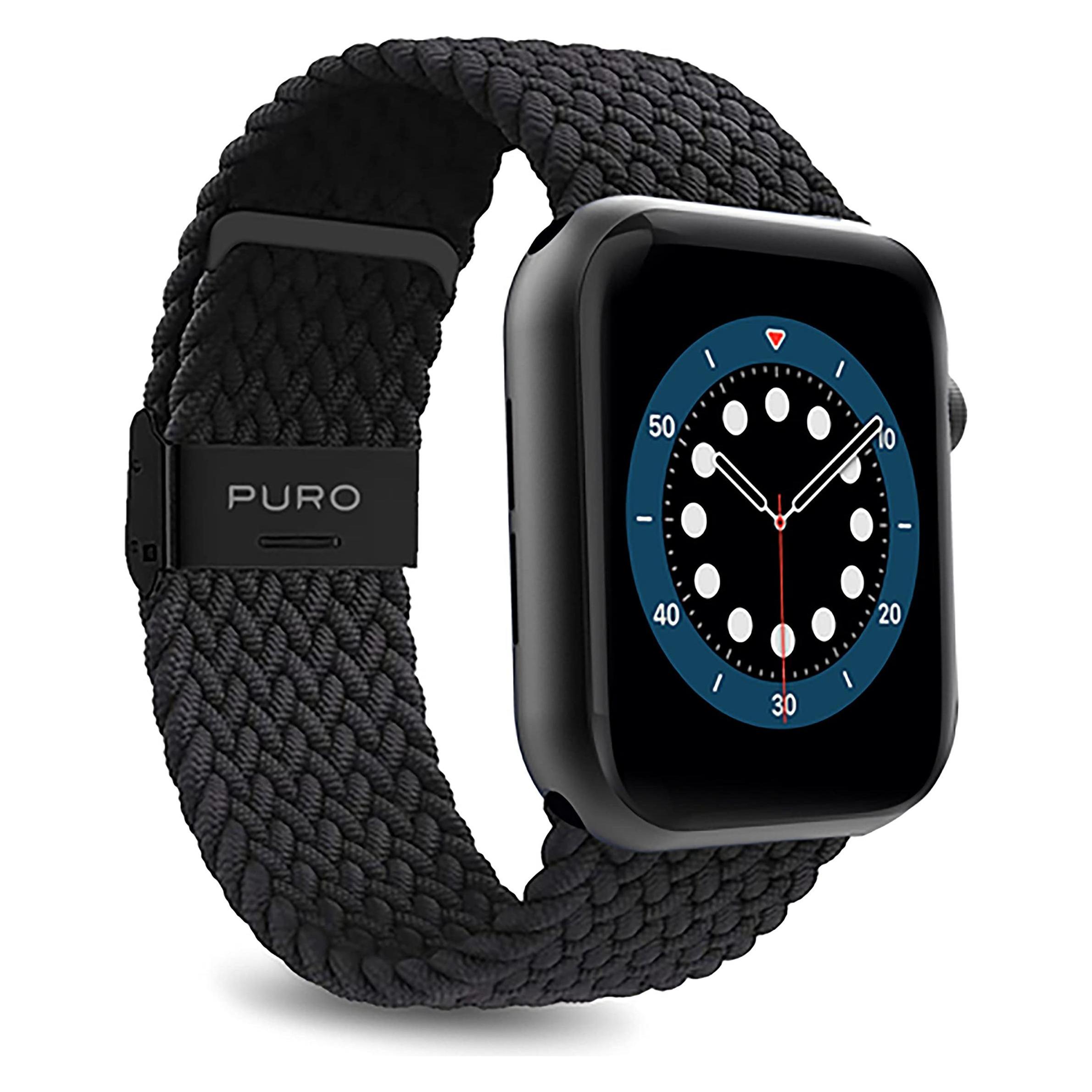 Puro Loop Nylon Band (38 mm, 40 mm, Fabric, Nylon, Textil) (AW40LOOPBLK)
